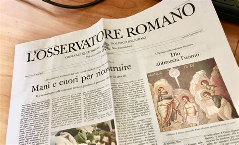 l'0sservatore romano|osservatore romano online.